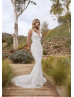 V Neck Beaded Ivory Lace Tulle Luxurious Wedding Dress V Neck Beaded Ivory Lace Tulle Luxurious Wedding Dress